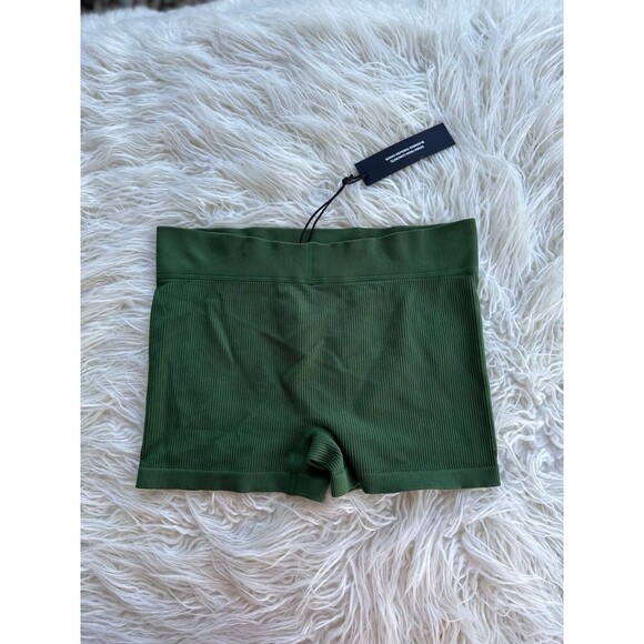 Civil Regime x No Tomorrow Ribbed Shorts Green Size XL - Picture 4 of 8